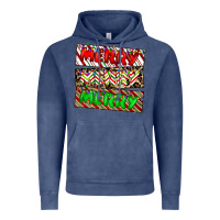 Vintage Denim merry merry merry Vintage Hoodie - CowhideDigitalArt