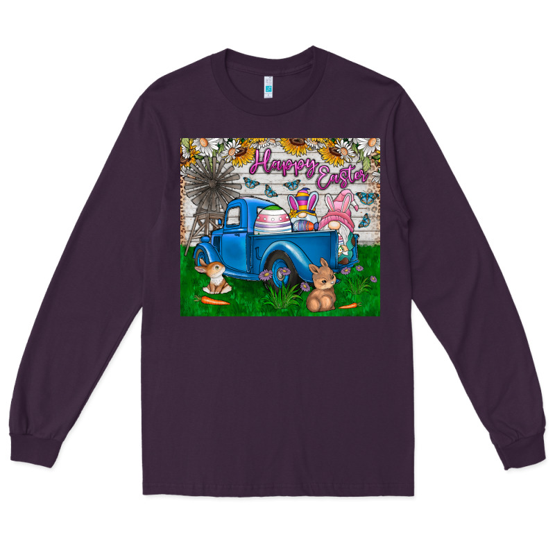 Happy Easter Truck Long Sleeve Tee by CowhideDigitalArt | Teevron