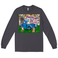 Smoke happy easter truck Long Sleeve Tee - CowhideDigitalArt