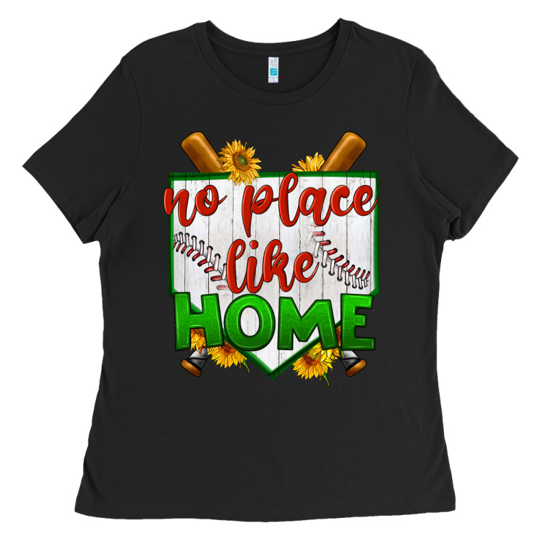 No Place Like Home Baseball Ladies Tee by BundleAndBundleShop | Teevron