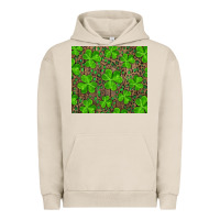 Pigment French Oak shamrock and leopard Urban Hoodie - RanaPortraitStore