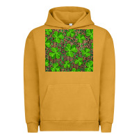 Pigment Peanut Butter shamrock and leopard Urban Hoodie - RanaPortraitStore