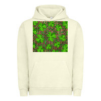 Pigment Pistachio shamrock and leopard Urban Hoodie - RanaPortraitStore