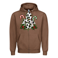 Chestnut Lightning Soccer Christmas Tree Zipper Hoodie - RanaPortraitStore