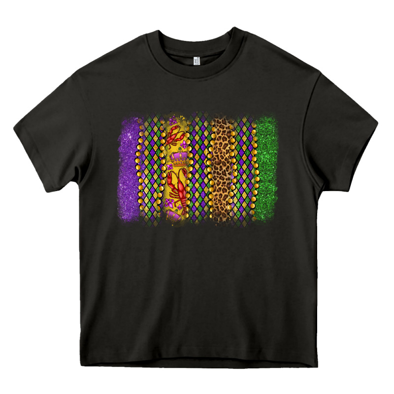 Mardi Gras Brushstroke Heavy Core Tee by OliviaCreatesArt | Teevron