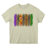 Mossy mardi gras brushstroke Heavy Core Tee - OliviaCreatesArt