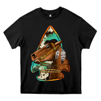 Black horse arrowhead Heavy Core Tee - Jasminsmagicworld