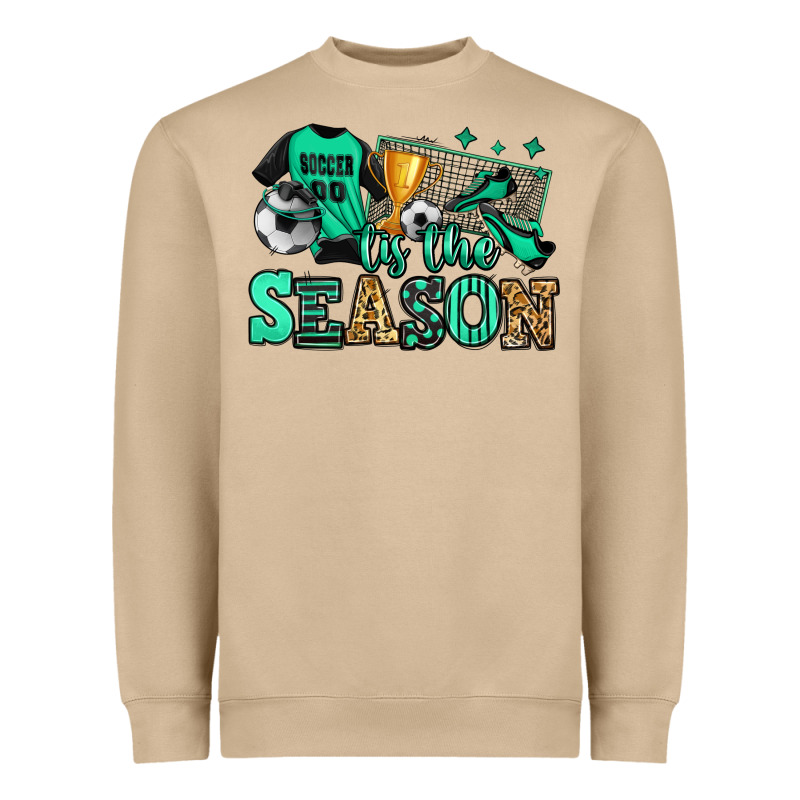 Tis The Season Soccer Heavyweight Sweatshirt by Jasminsmagicworld | Teevron
