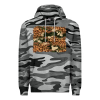 Slate Camo camouflage and leopard background Premium Hoodie - Artiststas