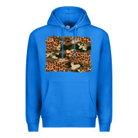 True Royal camouflage and leopard background Premium Hoodie - Artiststas
