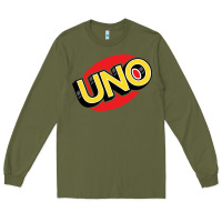 Army Green UNO Card Game Long Sleeve Tee - baoMotion