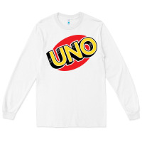 White UNO Card Game Long Sleeve Tee - baoMotion