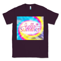 Plum Hello Summer Tie Dye Tumbler Classic Tee - CowCowDesign