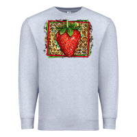 Heather Grey strawberry summer Premium Sweatshirt - Jasminsmagicworld