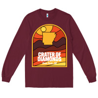 Burgundy crater of diamonds state park arkansas Long Sleeve Tee - baoMotion