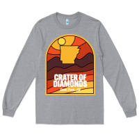 Heather Grey crater of diamonds state park arkansas Long Sleeve Tee - baoMotion