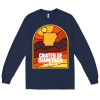 Navy crater of diamonds state park arkansas Long Sleeve Tee - baoMotion