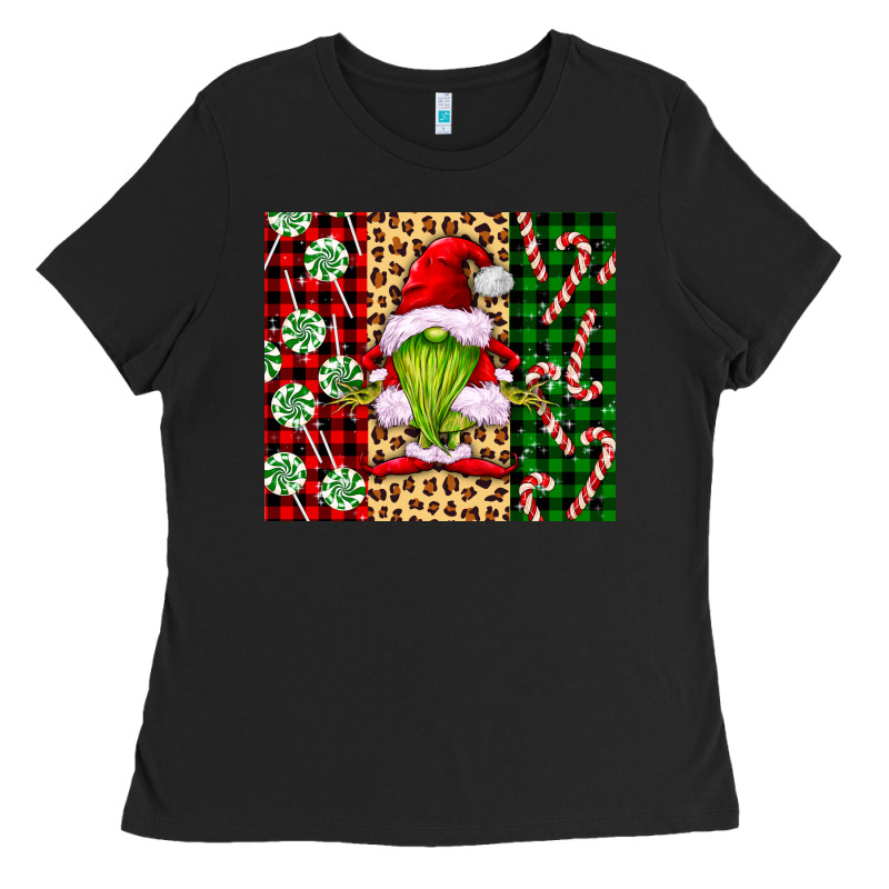 Green Christmas Gnome Ladies Tee by FaDigitalArtStudio | Teevron