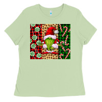Matcha green christmas gnome Ladies Tee - FaDigitalArtStudio