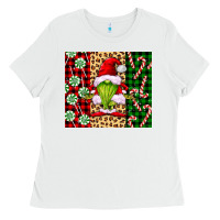 White green christmas gnome Ladies Tee - FaDigitalArtStudio
