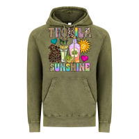 Vintage Olive Tequila Sunshine Vintage Hoodie - CowhideDigitalArt
