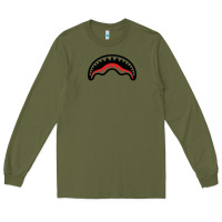 Army Green Hype Shark Long Sleeve Tee - baoMotion