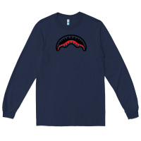 Navy Hype Shark Long Sleeve Tee - baoMotion