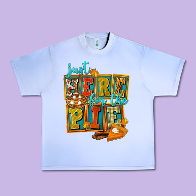 Just Here For The Pie Urban Heavy Tee Designed By Fadigitalartstudio