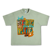 Oil Green Just Here For The Pie Urban Heavy Tee - FaDigitalArtStudio