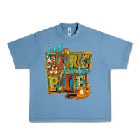 Pebble Blue Just Here For The Pie Urban Heavy Tee - FaDigitalArtStudio