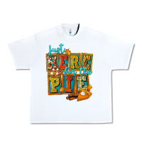 White Just Here For The Pie Urban Heavy Tee - FaDigitalArtStudio