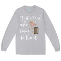 Moon Dust just a girl who loves to travel traveling women nomad t shirt Long Sleeve Tee - baoMotion