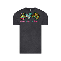 Vintage Black Peace Love Texas Vintage Tee - RanaPortraitStore