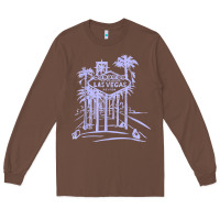 Las Vegas Strip Retro Famous Sign Nevada Traveler Souvenir T Shirt Long Sleeve Tee | Teevron