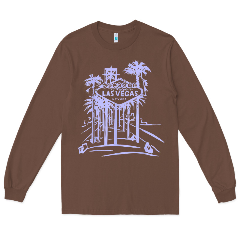 Las Vegas Strip Retro Famous Sign Nevada Traveler Souvenir T Shirt Long Sleeve Tee by baoMotion | Teevron
