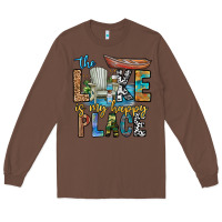 Chestnut the lakes my happy place Long Sleeve Tee - CowhideDigitalArt