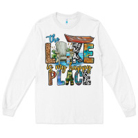 White the lakes my happy place Long Sleeve Tee - CowhideDigitalArt
