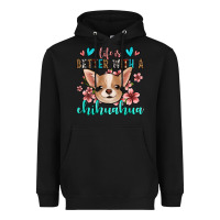 Black life is better with a chihuahua Heavyweight Hoodie - Jasminsmagicworld