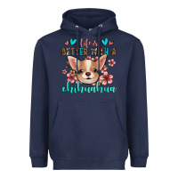Navy life is better with a chihuahua Heavyweight Hoodie - Jasminsmagicworld