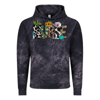 Cloud Black nurse leopard and cowhide Vintage Hoodie - CowhideDigitalArt