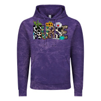 Cloud Purple nurse leopard and cowhide Vintage Hoodie - CowhideDigitalArt