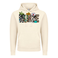 Vintage Artic nurse leopard and cowhide Vintage Hoodie - CowhideDigitalArt