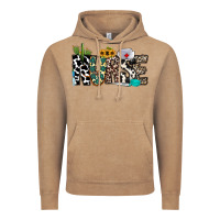 Vintage Coffee nurse leopard and cowhide Vintage Hoodie - CowhideDigitalArt