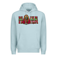 Blue Mist nana floral aztec leopard Premium Hoodie - Jasminsmagicworld