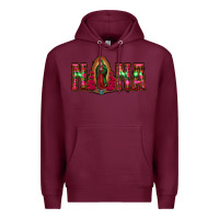 Burgundy nana floral aztec leopard Premium Hoodie - Jasminsmagicworld