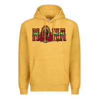 Mustard nana floral aztec leopard Premium Hoodie - Jasminsmagicworld