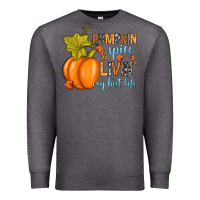 Charcoal Heather Pumpkin spice and livin' my best life Premium Sweatshirt - RanaPortraitStore