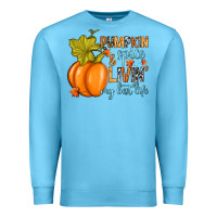 Ocean Blue Pumpkin spice and livin' my best life Premium Sweatshirt - RanaPortraitStore