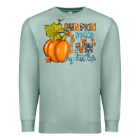 Seafoam Pumpkin spice and livin' my best life Premium Sweatshirt - RanaPortraitStore