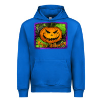 Cobalt happy halloween jack o' lantern pumpkin Urban Hoodie - Jasminsmagicworld